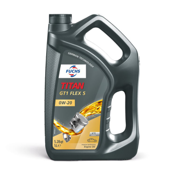 FUCHS Titan GT1 FLEX 5 SAE 0W-20 Engine Oil - Case of 3 (5 Liters)